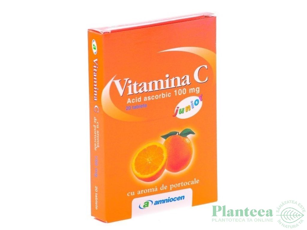 Vitamina C portocale junior 20cp - AMNIOCEN