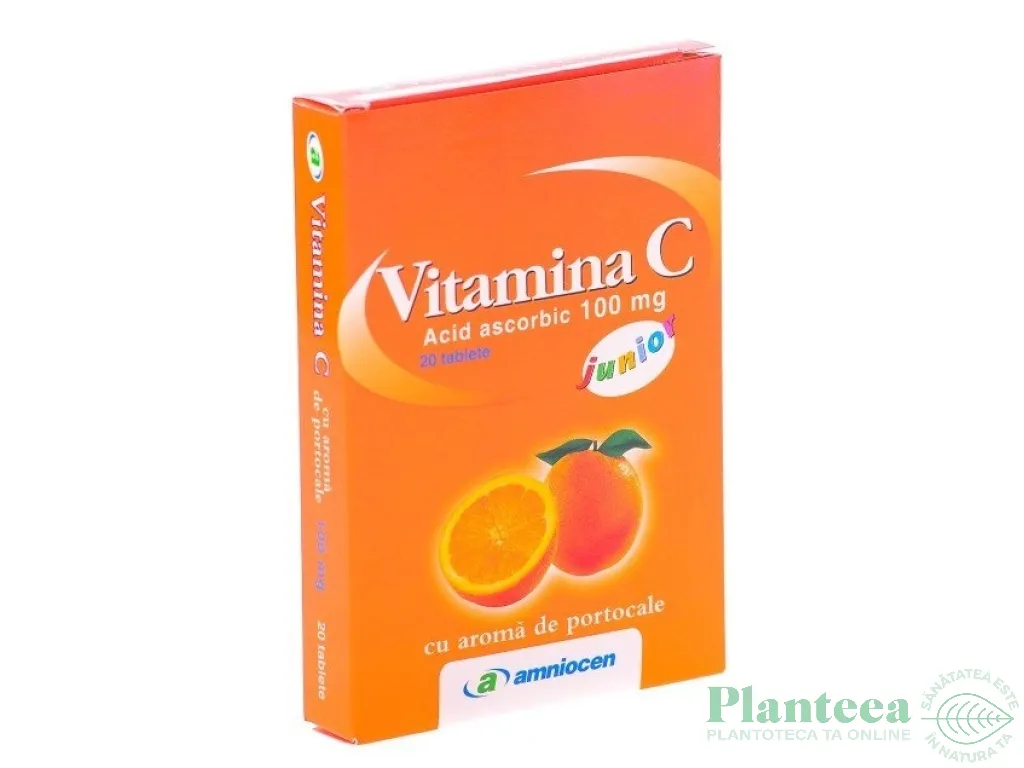 Vitamina C portocale junior 20cp - AMNIOCEN