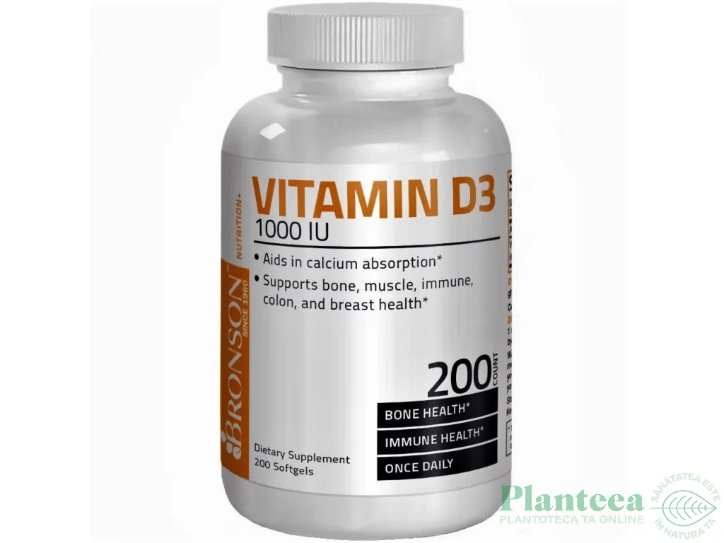 Vitamina D3 1000ui 60cps - BRONSON