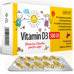 Vitamina D3 500ui copii 30cps - ZENYTH