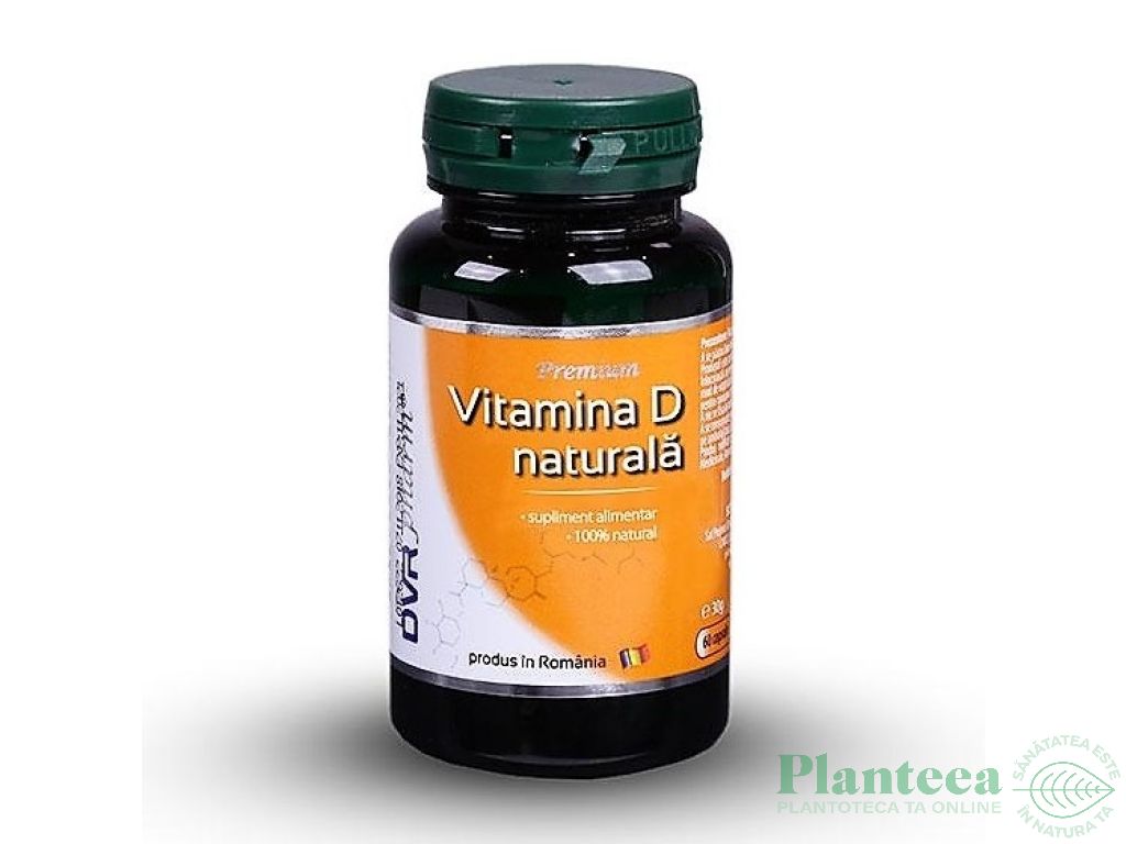 Vitamina D naturala 60cps - DVR PHARM