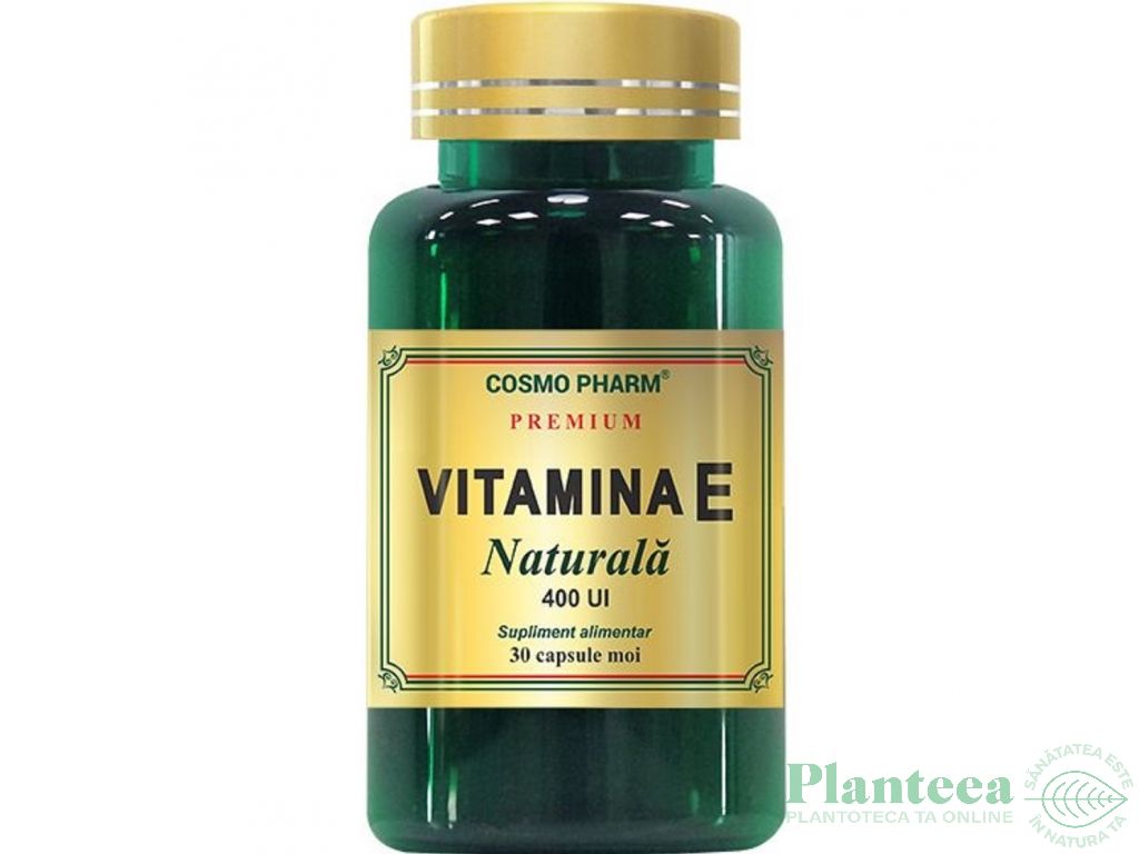 Vitamina E naturala 400UI Premium 30cps - COSMO PHARM