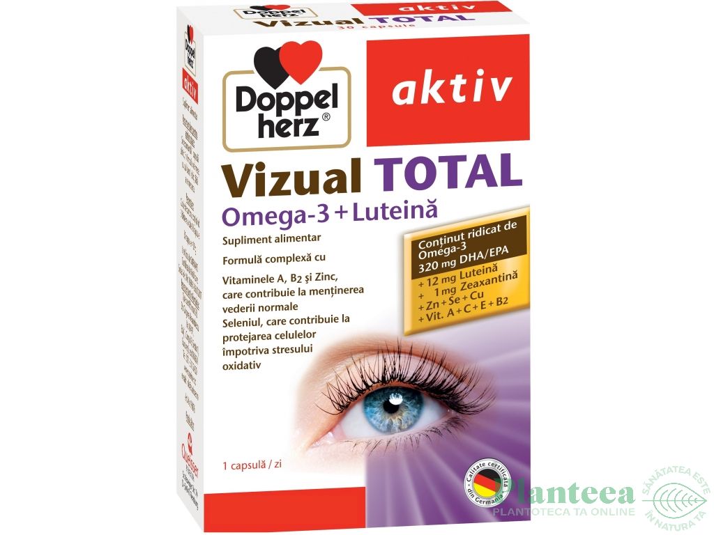 Vizual Total omega3 luteina 30cps - DOPPEL HERZ