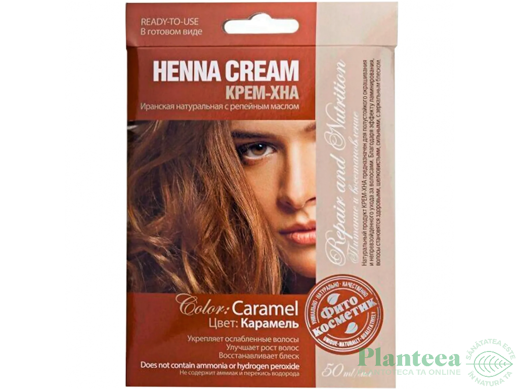 Crema Henna iraniana par caramel 50ml - FITOKOSMETIK