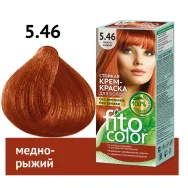 Vopsea crema par permanenta fara amoniac 5.46 cupru roscat 115ml - FITO COLOR