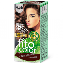 Vopsea crema par permanenta fara amoniac 4.36 mocca 115ml - FITO COLOR