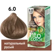 Vopsea crema par permanenta fara amoniac 6.0 blond natural 115ml - FITO COLOR