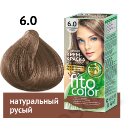 Vopsea crema par permanenta fara amoniac 6.0 blond natural 115ml - FITO COLOR