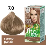 Vopsea crema par permanenta fara amoniac 7.0 blond deschis 115ml - FITO COLOR