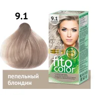 Vopsea crema par permanenta fara amoniac 9.1 blond cenusiu 115ml - FITO COLOR