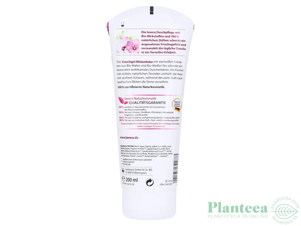 Gel dus nalba ceai alb 200ml - LAVERA