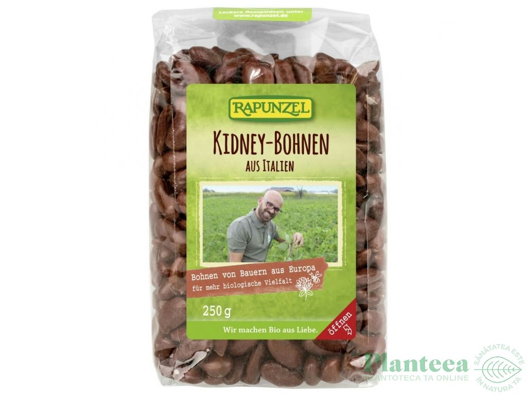 Fasole rosie kidney boabe eco 250g - RAPUNZEL