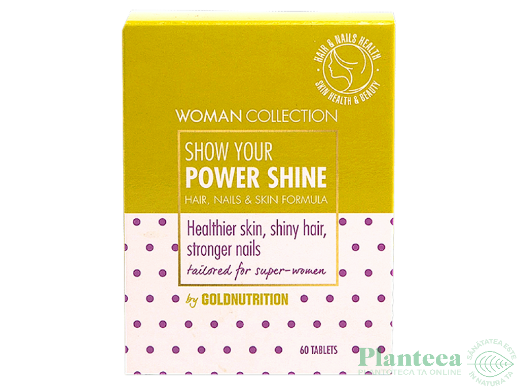 Formula par unghii piele Power Shine Woman Collection 60cp - GOLD NUTRITION