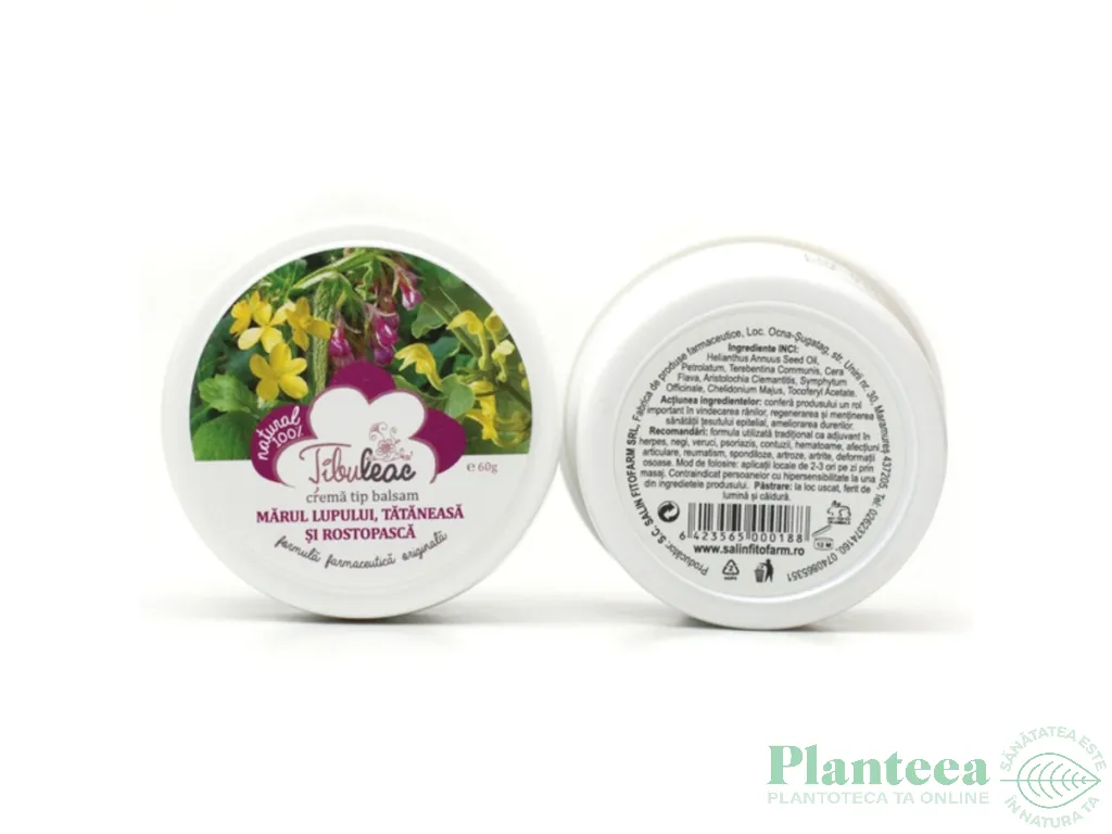 Crema marul lupului tataneasa rostopasca 60g - TIBULEAC PLANT
