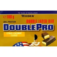 Baton proteic 28% DoublePro citrice cocos 100g - WEIDER