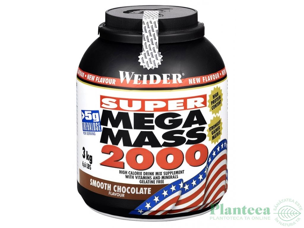 Super mega mass 2000 ciocolata 3kg - WEIDER