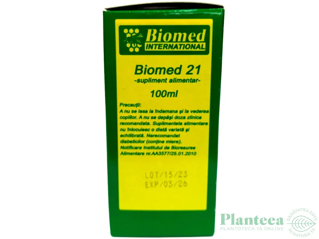 Preparat natural 21 pt prostata 100ml - BIOMED