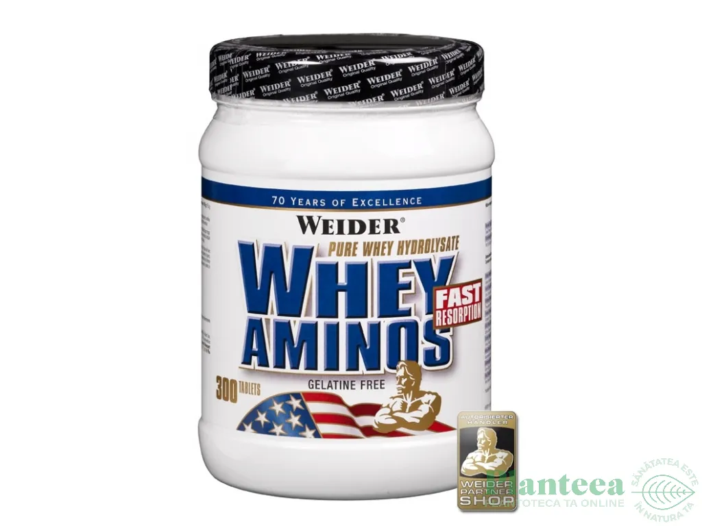 Whey aminos fara gelatina 300cp - WEIDER