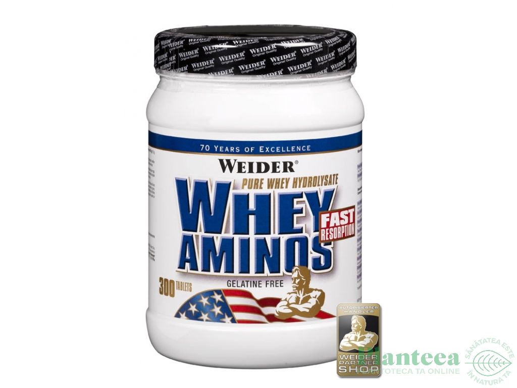 Whey aminos fara gelatina 300cp - WEIDER