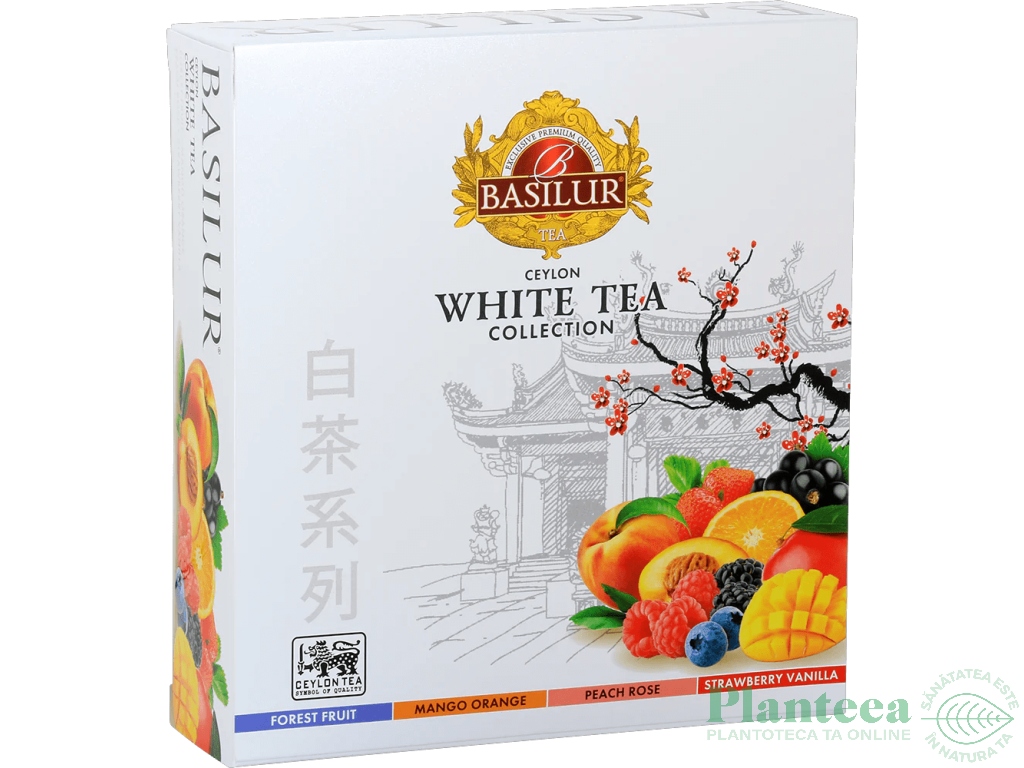 Ceai alb ceylon White Tea Collection asortat 4sort 1,5gx40dz - BASILUR