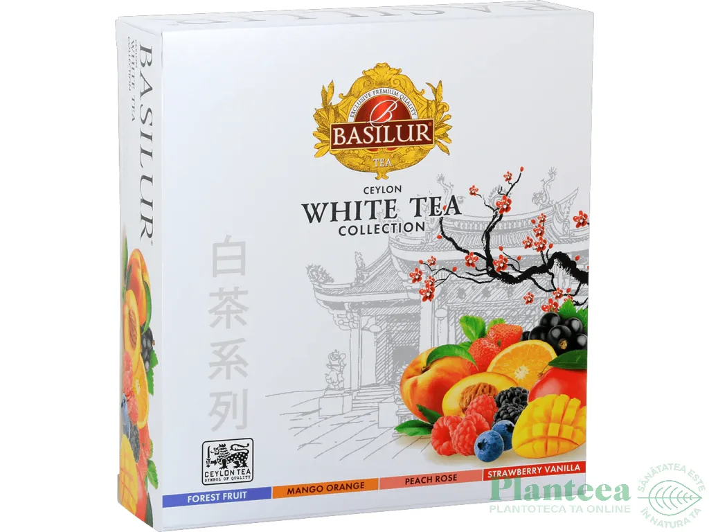 Ceai alb ceylon White Tea Collection asortat 4sort 1,5gx40dz - BASILUR