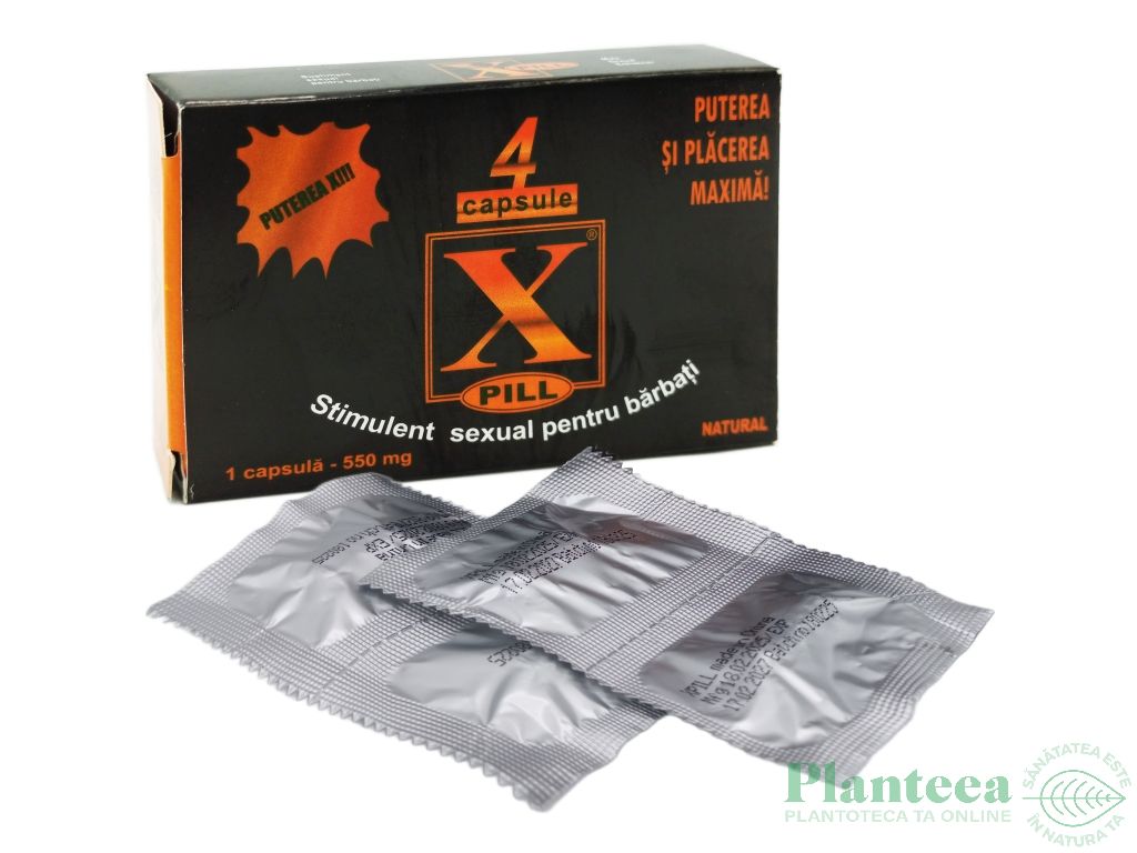 XPill stimulent sexual barbati 4cps - SICHUAN WEILONG PHARMA