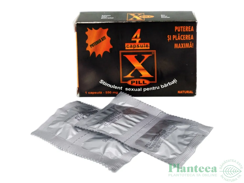 XPill stimulent sexual barbati 4cps - SICHUAN WEILONG PHARMA