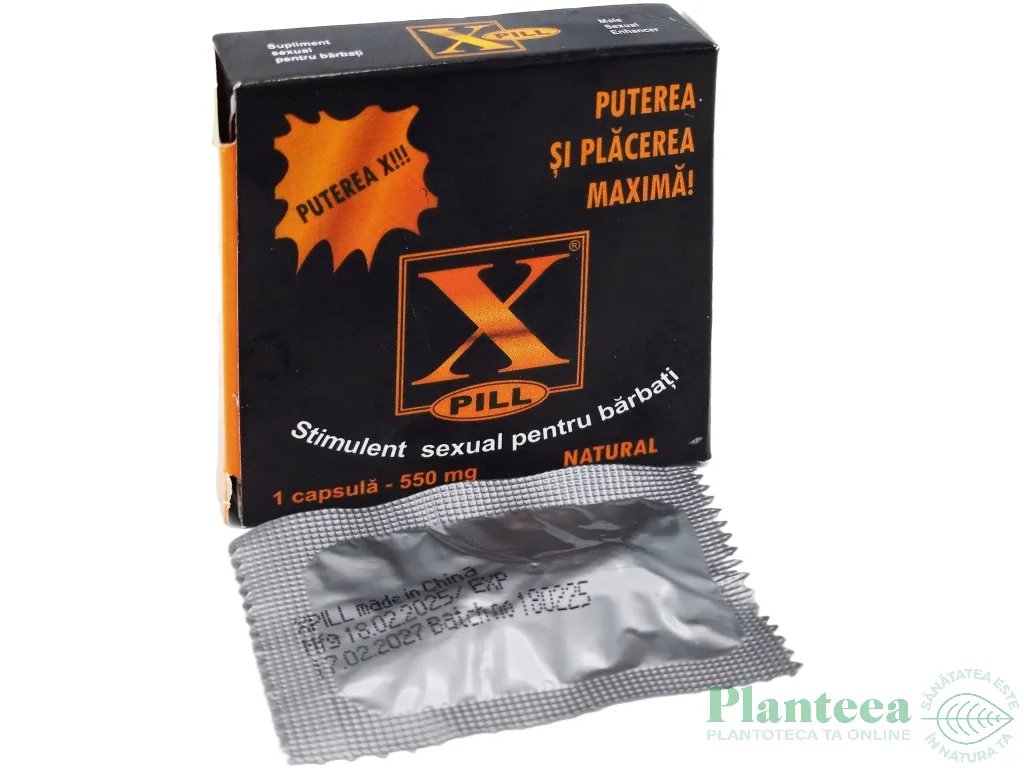 XPill stimulent sexual barbati 1cps - SICHUAN WEILONG PHARMA