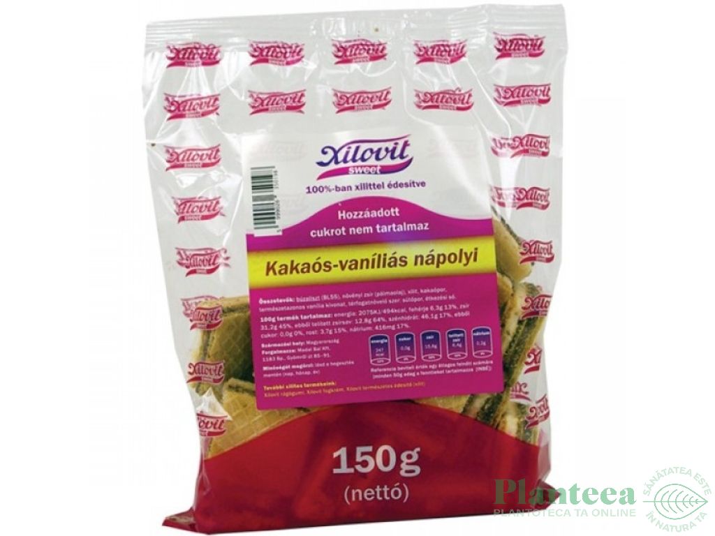 Napolitane cacao vanilie xilitol 150g - XILOVIT