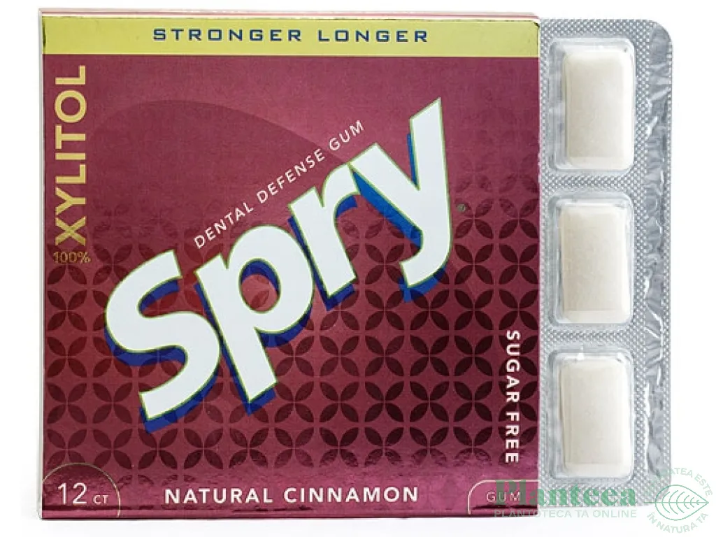 Guma mestecat xylitol scortisoara Stronger Longer 12b - SPRY