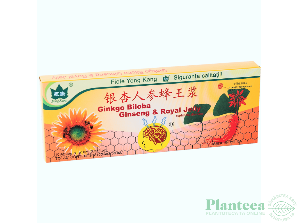 Ginkgo biloba ginseng royal jelly 10fl - YONG KANG