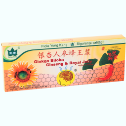 Ginkgo biloba ginseng royal jelly 10fl - YONG KANG