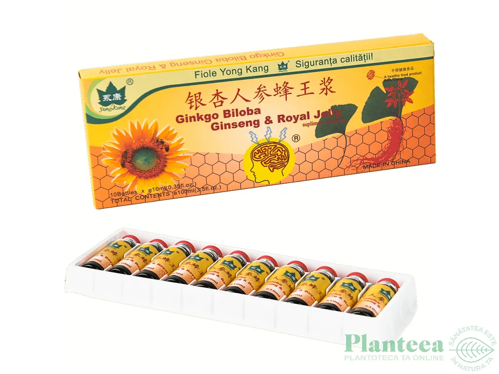 Ginkgo biloba ginseng royal jelly 10fl - YONG KANG