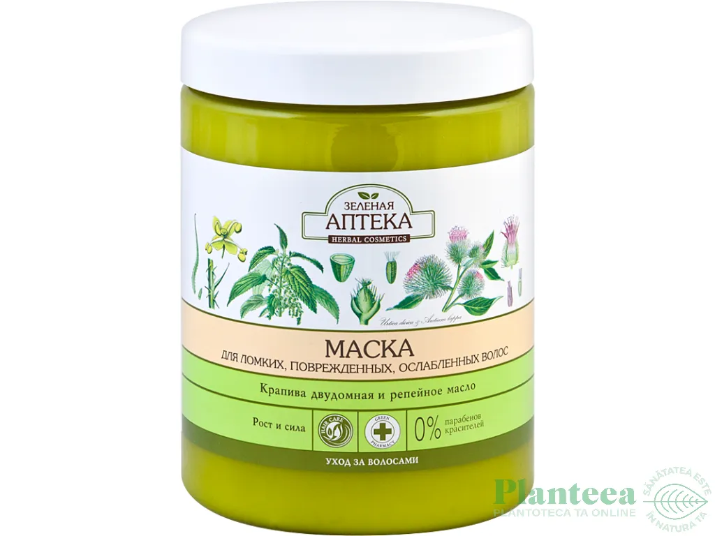 Masca par crestere urzica ulei brusture 1L - ZELENAYA APTEKA