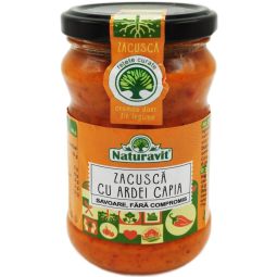 Zacusca premium ardei capia Retete curate 290g - NATURAVIT