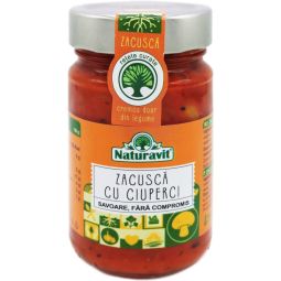 Zacusca premium ciuperci Retete curate 290g - NATURAVIT