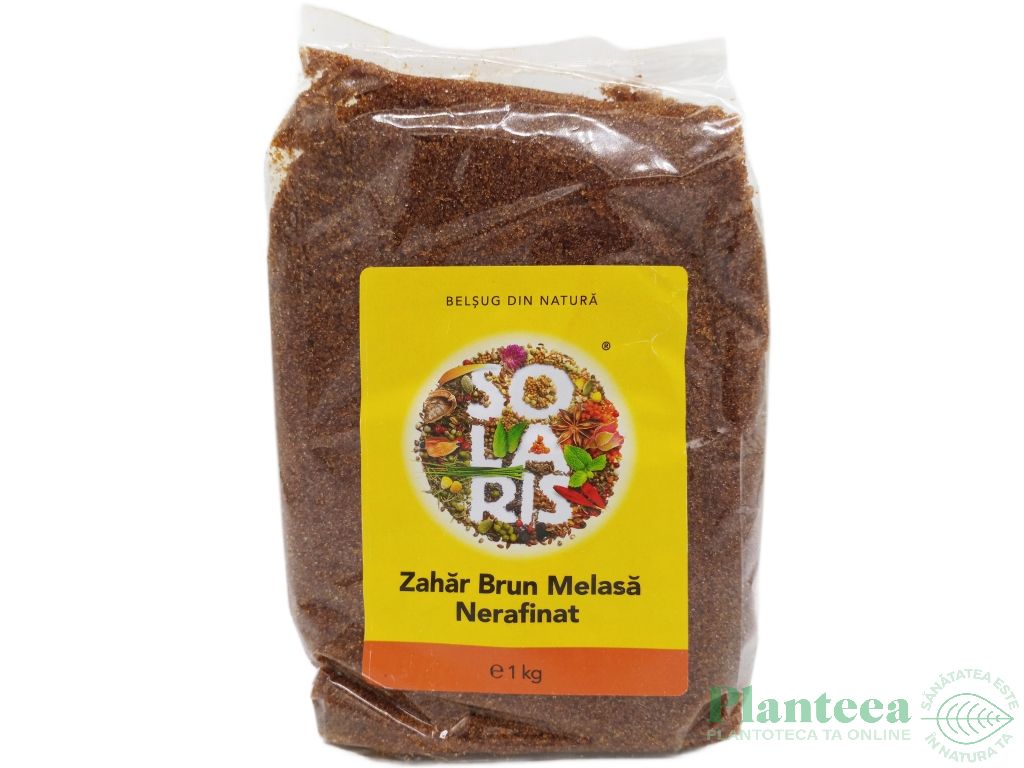 Zahar brun nerafinat melasa trestie 1kg - SOLARIS