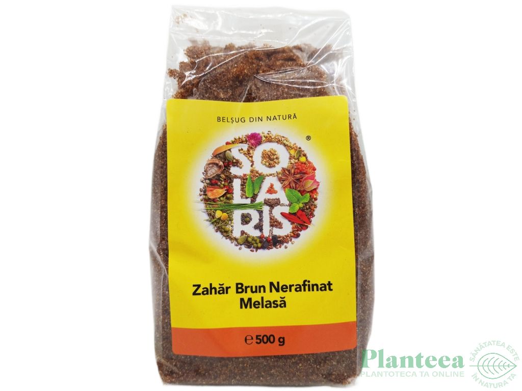 Zahar brun nerafinat melasa trestie 500g - SOLARIS