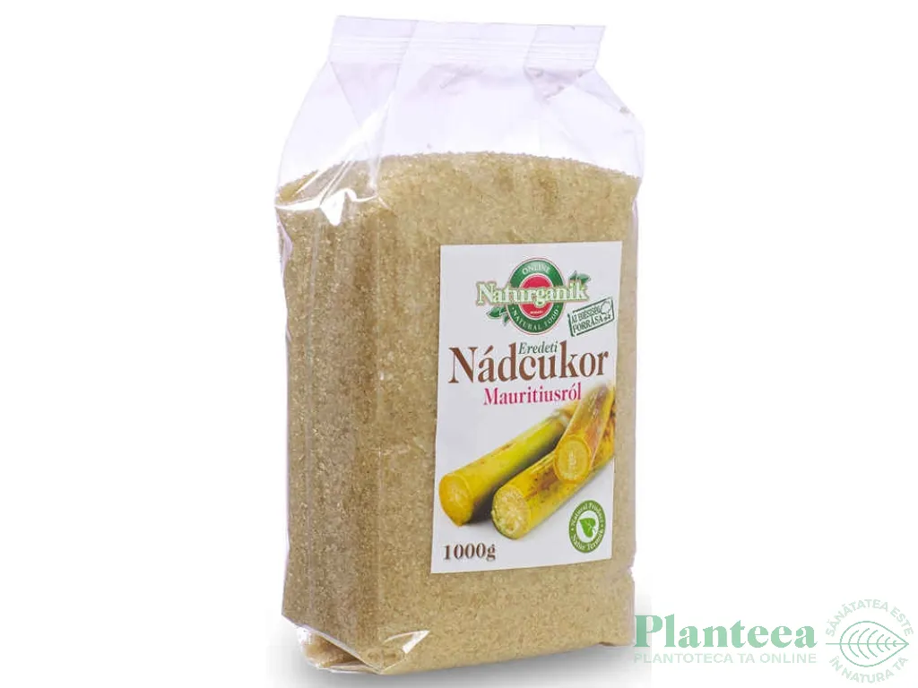Zahar brun trestie Mauritius 1kg - NATURGANIK