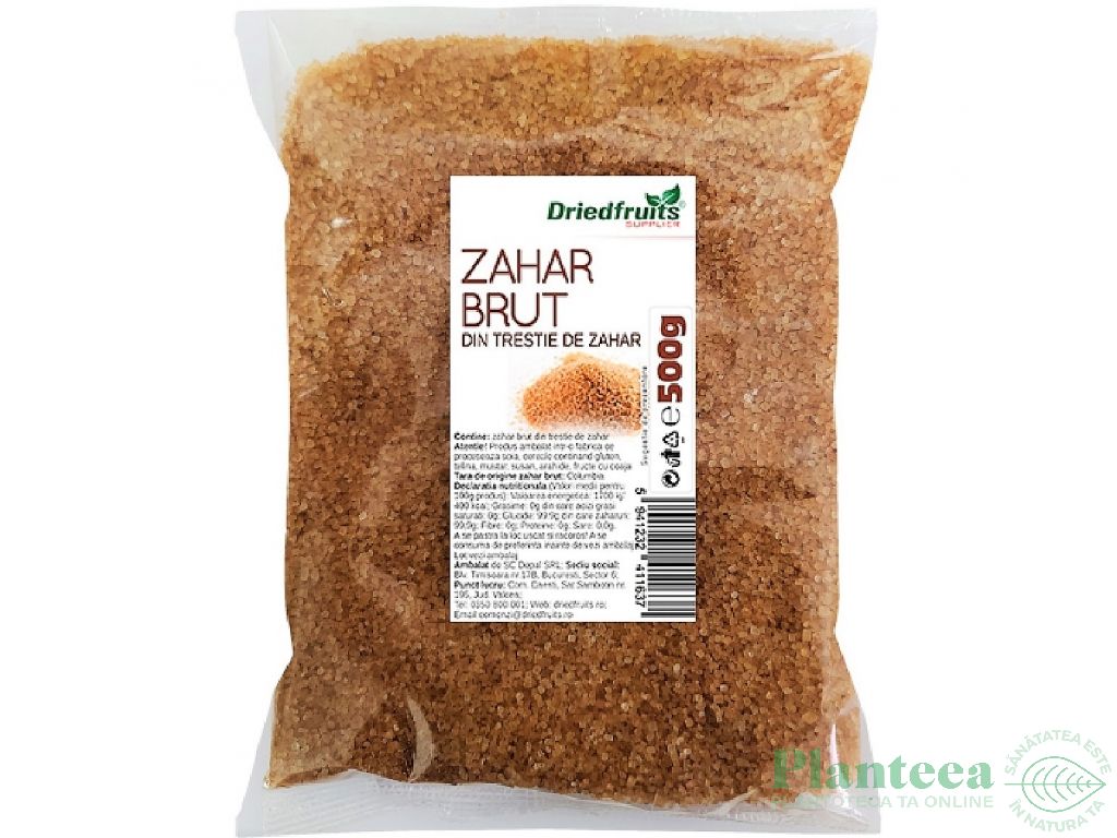 Zahar brut trestie 500g - DRIED FRUITS