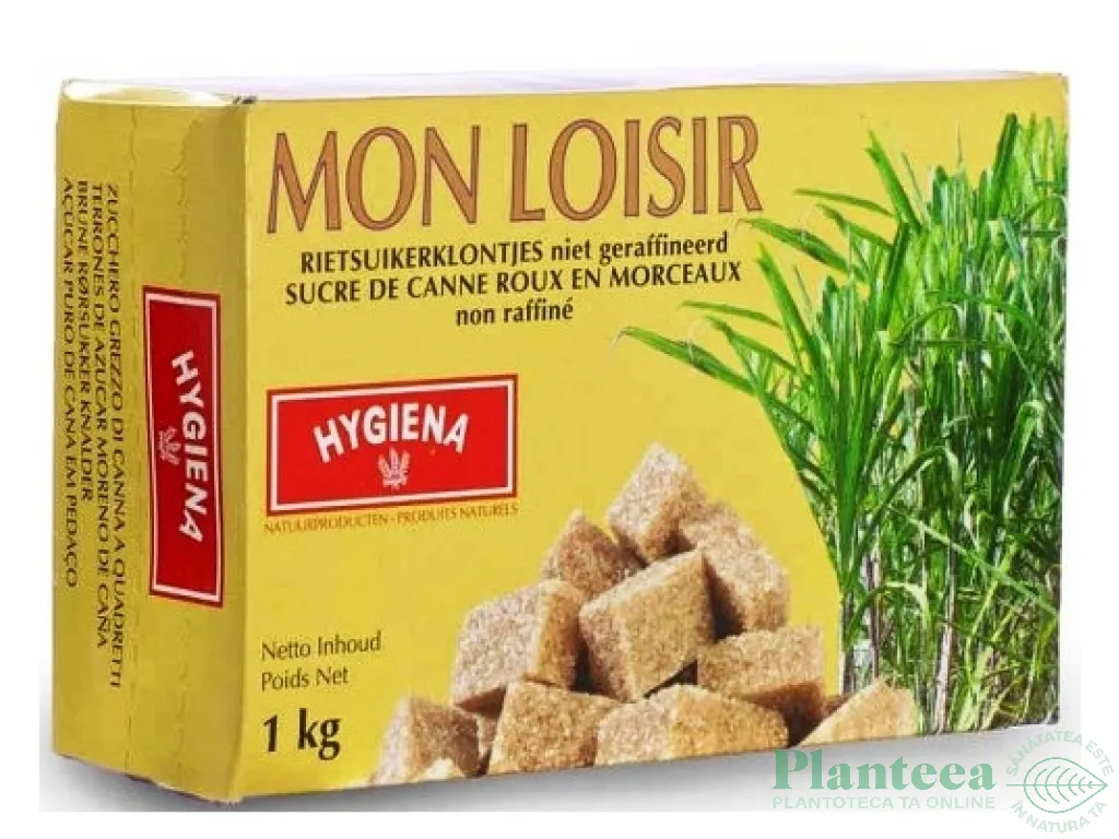 Zahar brun cubic trestie nerafinat 1kg - HIGYENA
