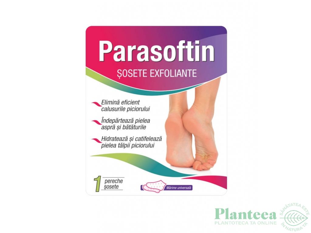 Sosete exfoliante talpi Parasoftin 1pereche 2x20ml - ADEX COSMETICS