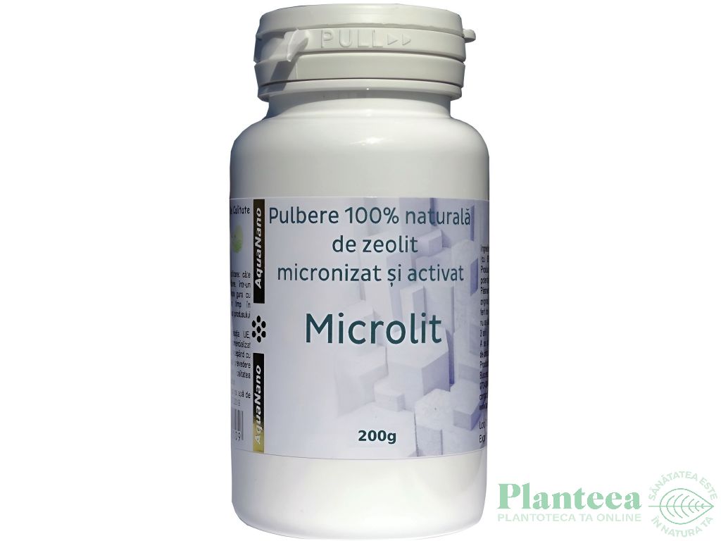 Zeolit micronizat activat pulbere Microlit 200g - AQUA NANO