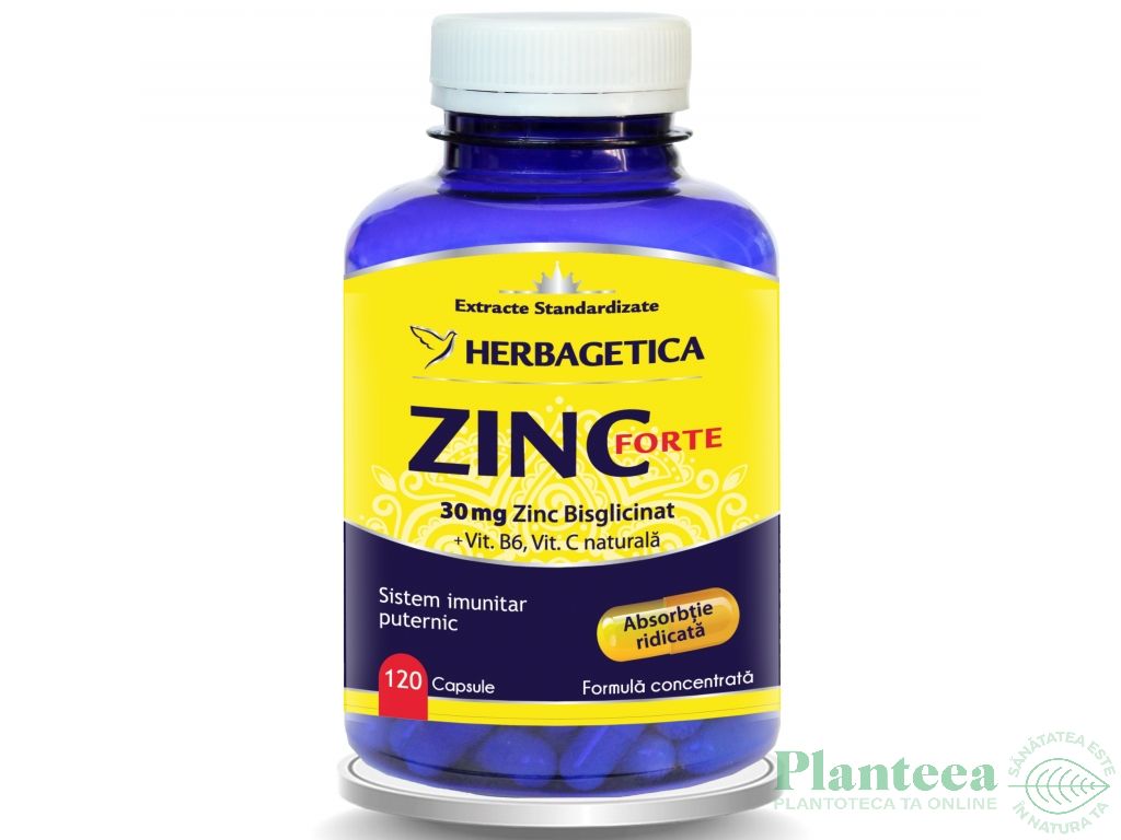 Zinc forte 120cps - HERBAGETICA