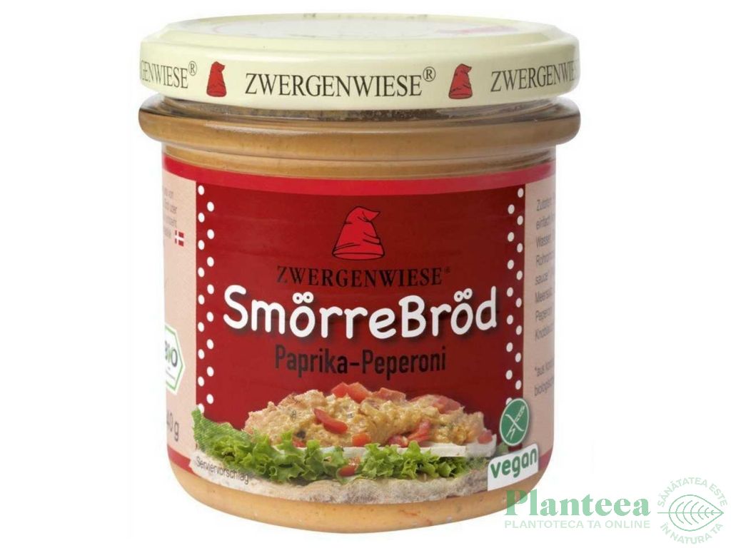 Spread ardei rosu ardei iute fara gluten 140g - ZWERGENWIESE