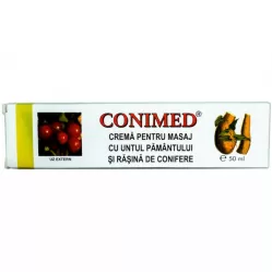 Crema masaj untul pamantului rasina conifere 50ml - CONIMED