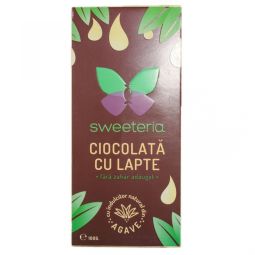 Ciocolata lapte 40%cacao fara zahar 100g - SWEETERIA