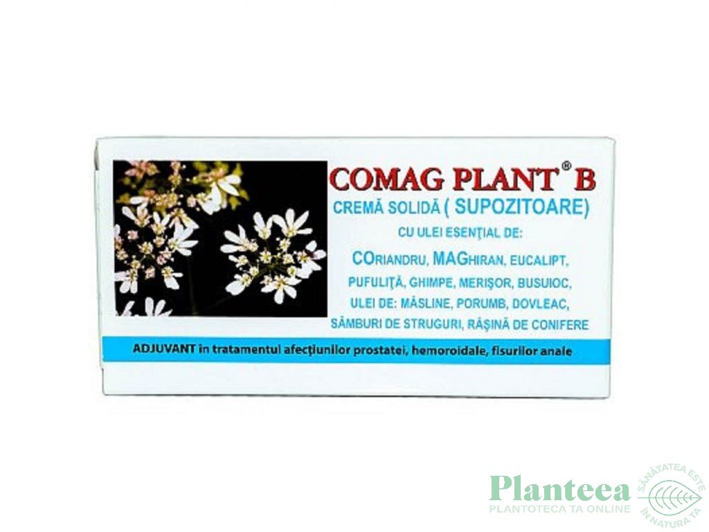 Supozitoare Comag Plant B 10x1,5g - ELZIN PLANT