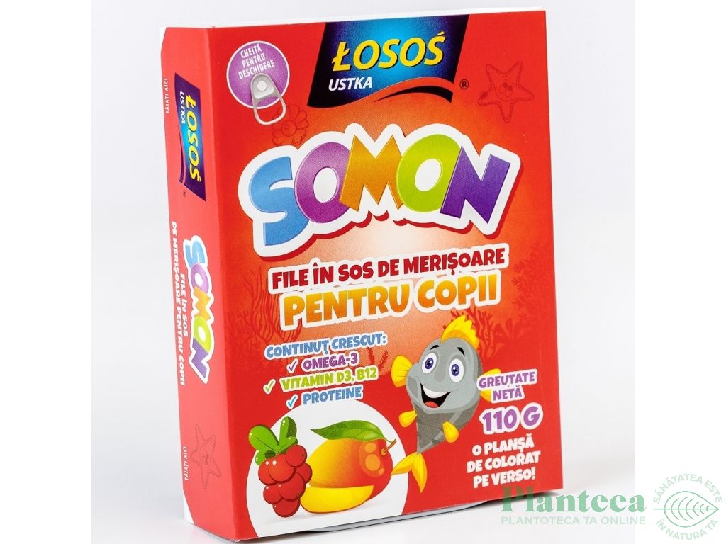 Somon file in sos merisoare 110g - LOSOS