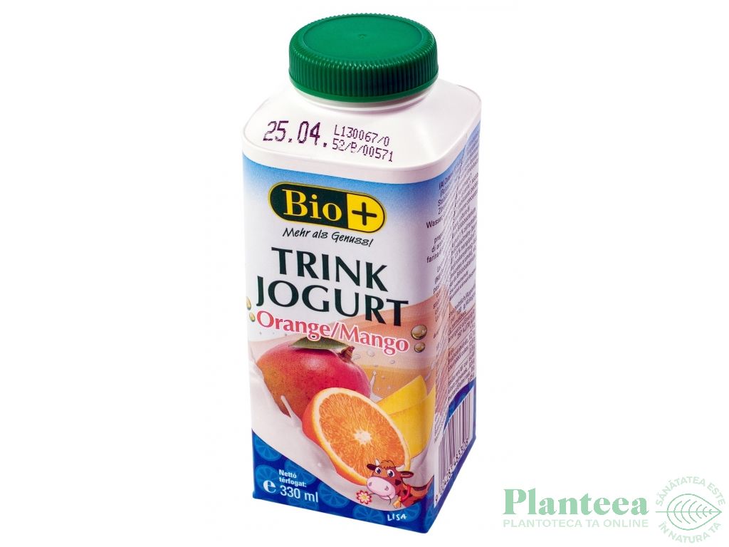 Iaurt baut portocale mango 330g - BIOPLUS